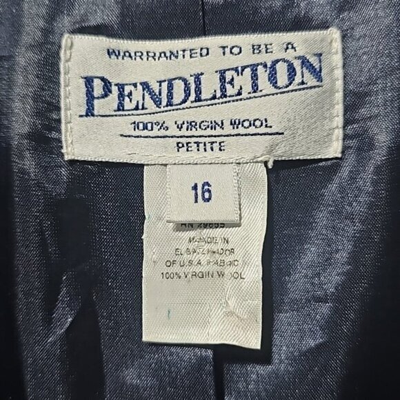 Pendleton Vintage 2 Piece Plaid Elegant Virgin Wool Skirt Set Size 16 - Picture 4 of 14